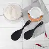 Burcummm Silikon Kısa Pilav Kaşığı Siyah
