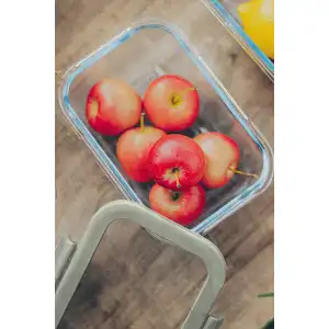 Fika Glace Cam Saklama Kabı 1900 ml. Gri