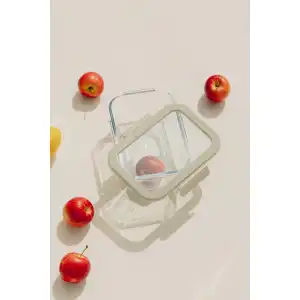 Fika Glace Cam Saklama Kabı 1900 ml. Bej