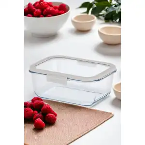 Fika Glace Cam Saklama Kabı 460 ml. Bej