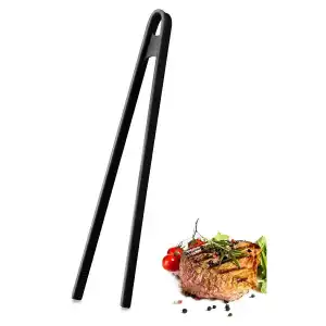 Burcummm Silikon İnce Siyah Maşa