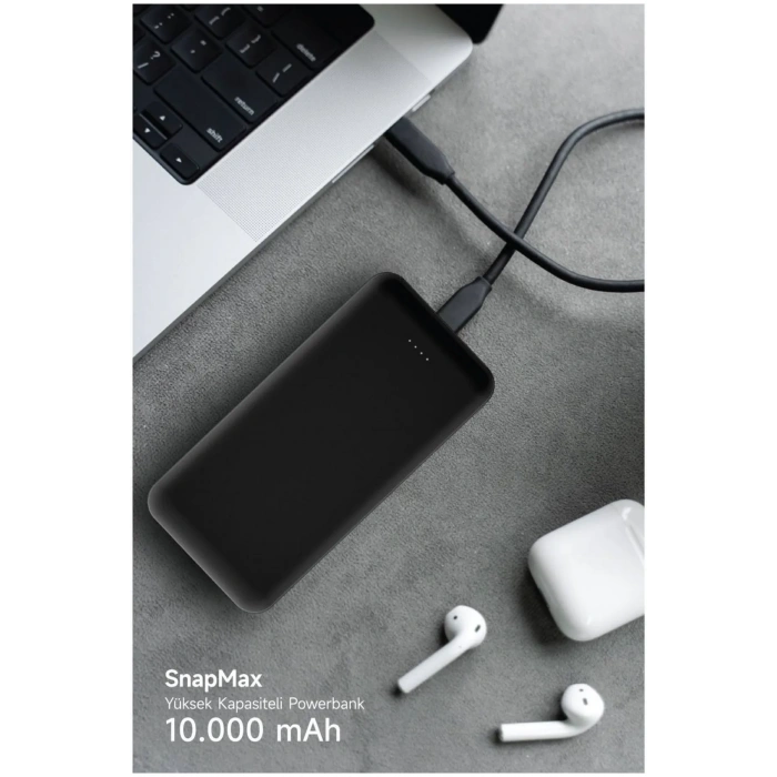 10.000 MAH Powerbank 2x USB Çıkışlı 1 Type-C ve 1 USB Girişli