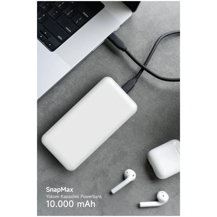 10.000 MAH Powerbank 2x USB Çıkışlı 1 Type-C ve 1 USB Girişli