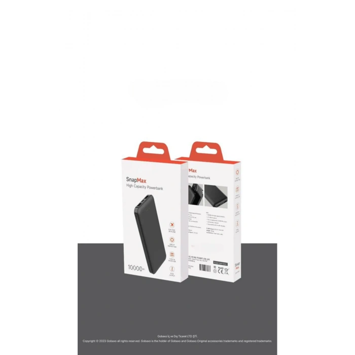 10.000 MAH Powerbank 2x USB Çıkışlı 1 Type-C ve 1 USB Girişli