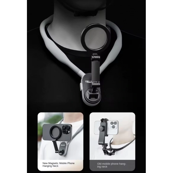360 Derece Ayarlanabilir Magsafe Özellikli Boyun Askılı Telefon Tutucu
