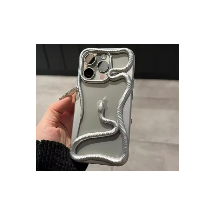 Apple Iphone Uyumlu 3D Snake Tasarımlı Silikon Kılıf