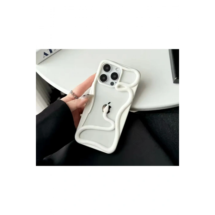 Apple Iphone Uyumlu 3D Snake Tasarımlı Silikon Kılıf