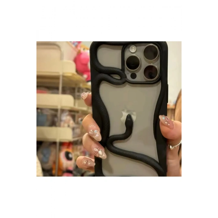 Apple Iphone Uyumlu 3D Snake Tasarımlı Silikon Kılıf