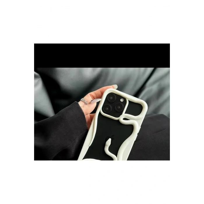 Apple Iphone Uyumlu 3D Snake Tasarımlı Silikon Kılıf