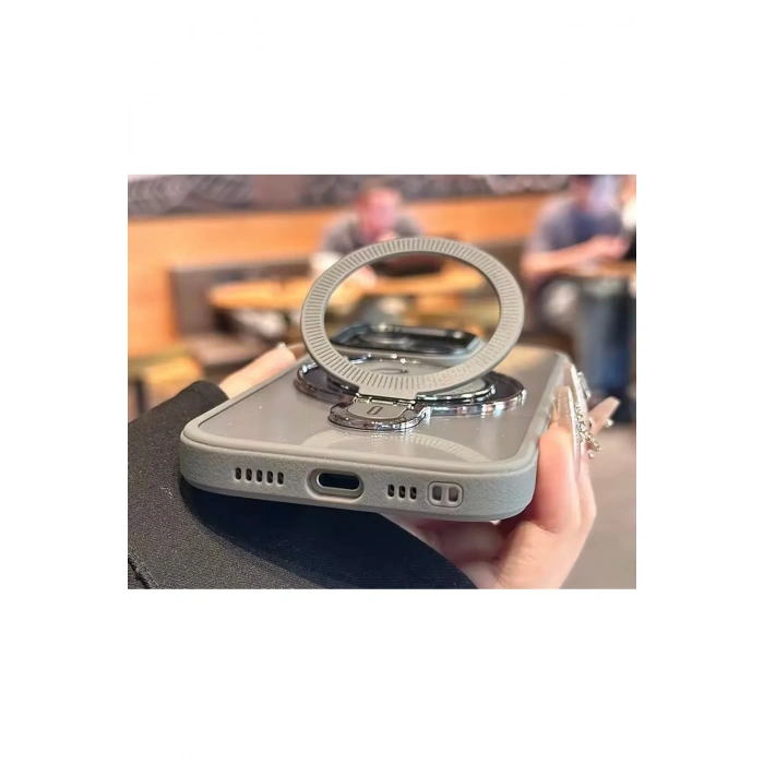Apple Iphone Uyumlu Magsafe ve Stand Özellikli Swan Silikon Kılıf