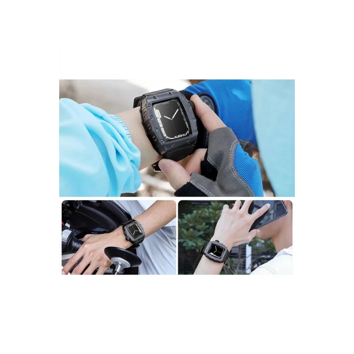 Apple Watch Uyumlu 40 Mm Safiano Loop Kasa Ve Kordon