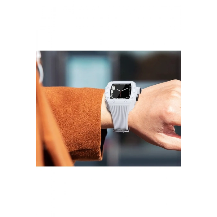 Apple Watch Uyumlu 40 Mm Safiano Loop Kasa Ve Kordon