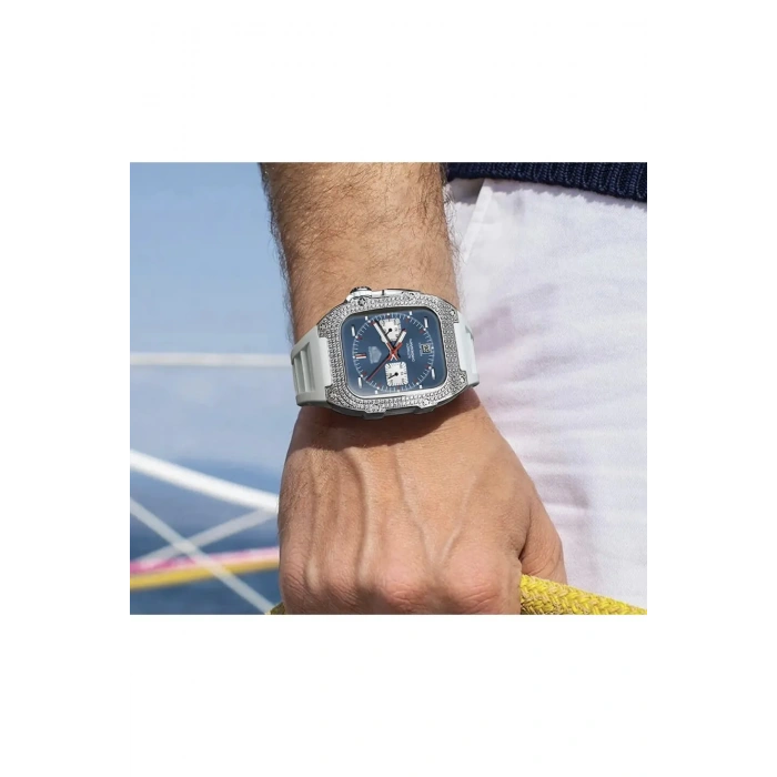 Apple Watch Uyumlu Diamond Belize 45mm Kasa ve Kordon