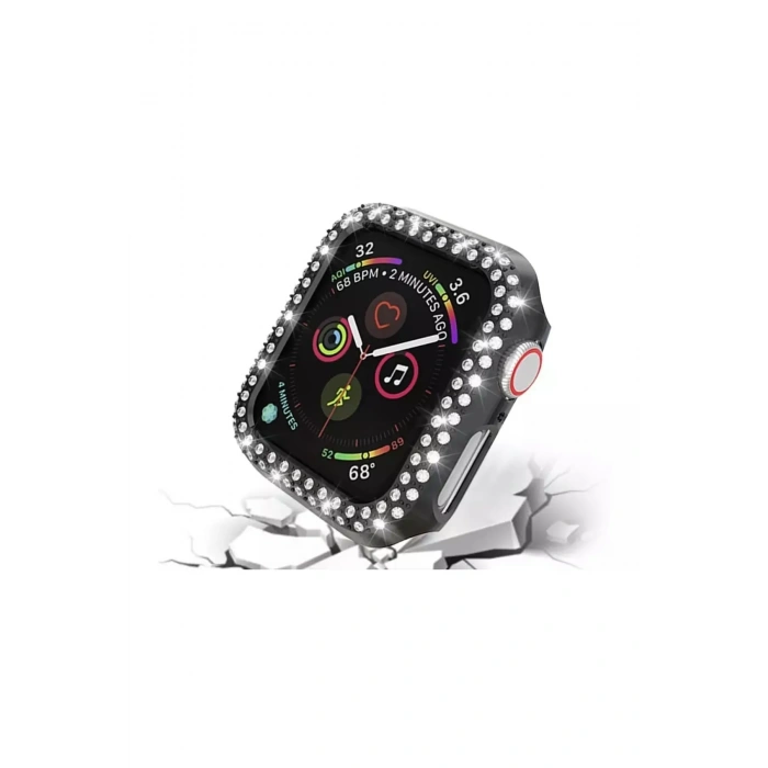 Apple Watch Uyumlu Diamond Taşlı Koruma Çerçevesi