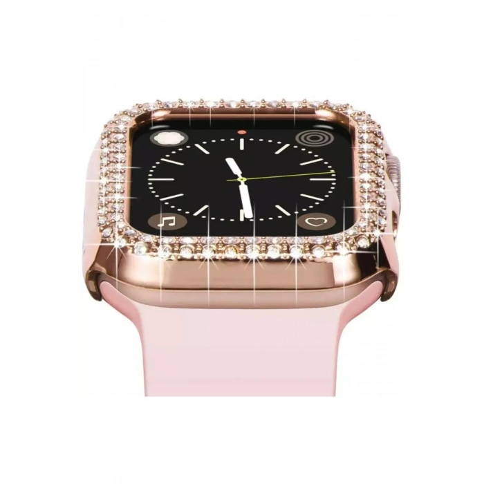 Apple Watch Uyumlu Diamond Taşlı Koruma Çerçevesi