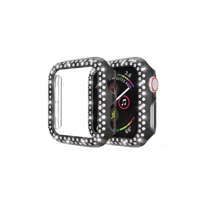Apple Watch Uyumlu Diamond Taşlı Koruma Çerçevesi
