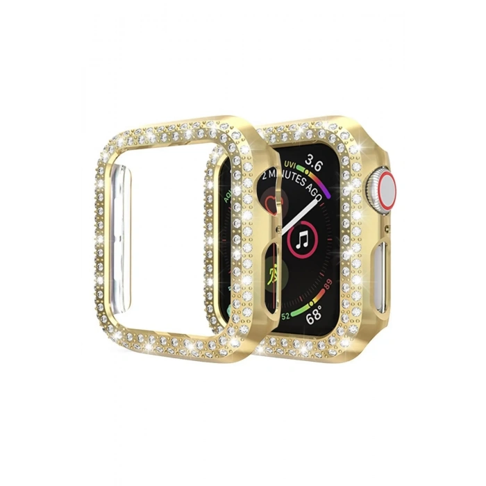 Apple Watch Uyumlu Diamond Taşlı Koruma Çerçevesi