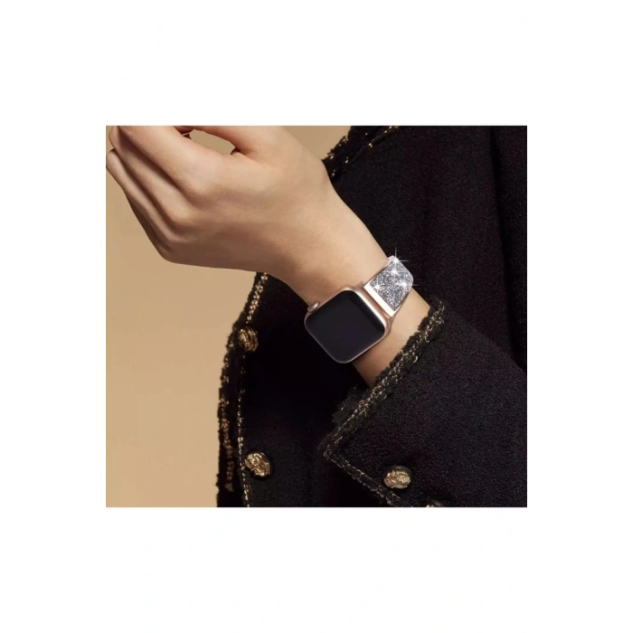 Apple Watch Uyumlu Luxury Diamond Loop Kordon