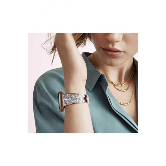 Apple Watch Uyumlu Luxury Diamond Loop Kordon