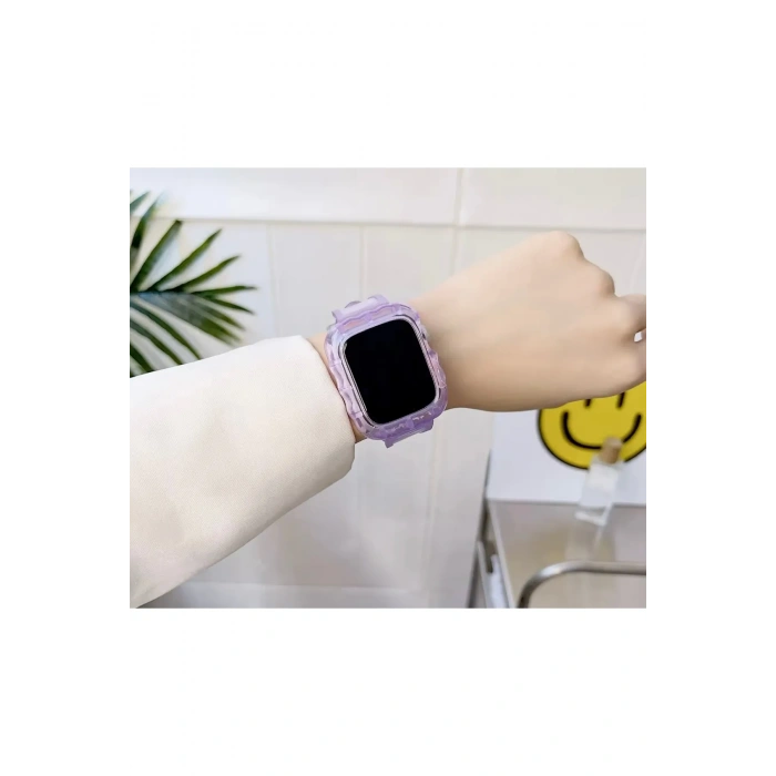 Apple Watch Uyumlu Oregon Silikon Kasa ve Kordon