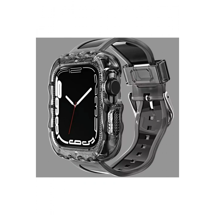 Apple Watch Uyumlu Oregon Silikon Kasa ve Kordon