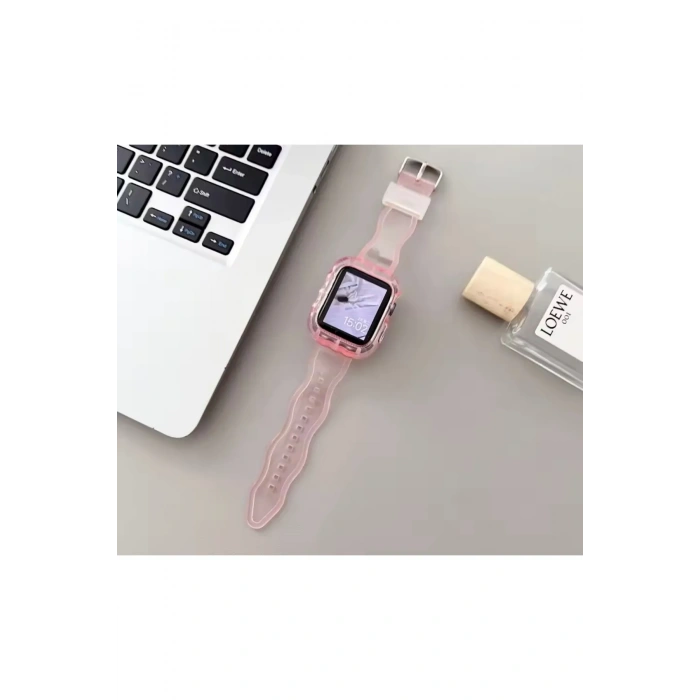 Apple Watch Uyumlu Oregon Silikon Kasa ve Kordon