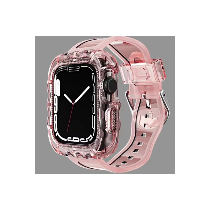 Apple Watch Uyumlu Oregon Silikon Kasa ve Kordon