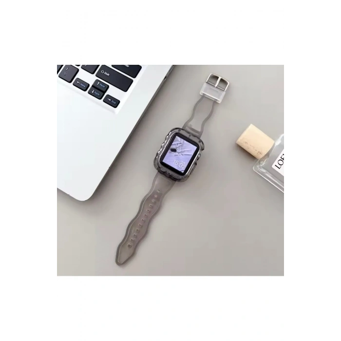Apple Watch Uyumlu Oregon Silikon Kasa ve Kordon