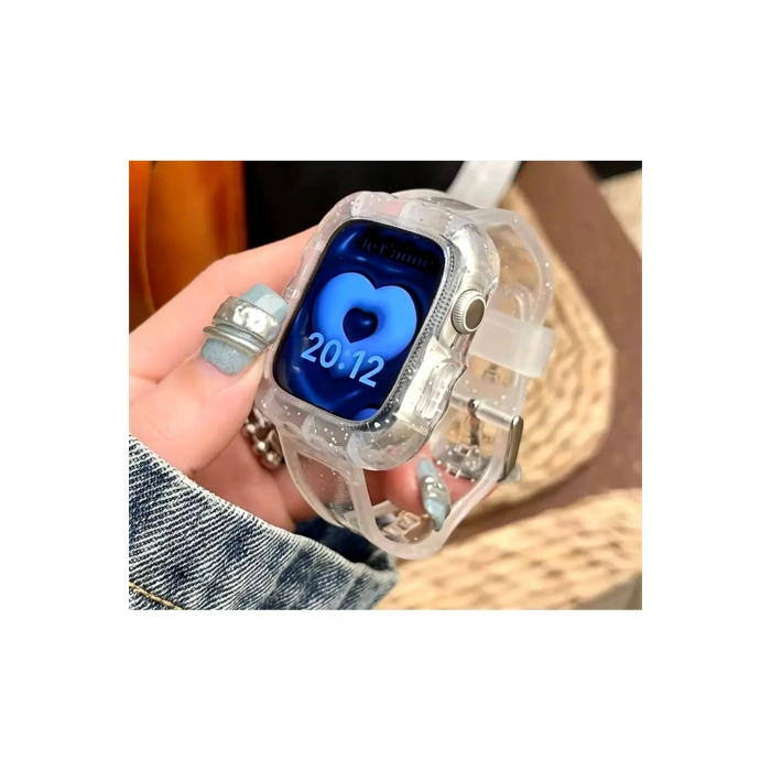 Apple Watch Uyumlu Oregon Silikon Kasa ve Kordon