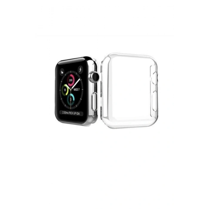 Apple Watch Uyumlu Şeffaf Silikon Koruma Kılıfı