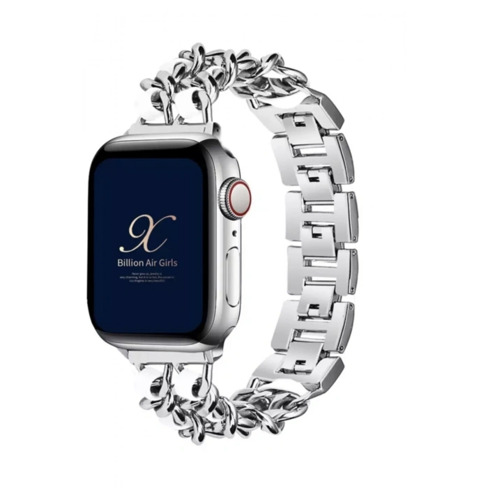 Apple Watch Uyumlu Şık Metal Örgü Kordon