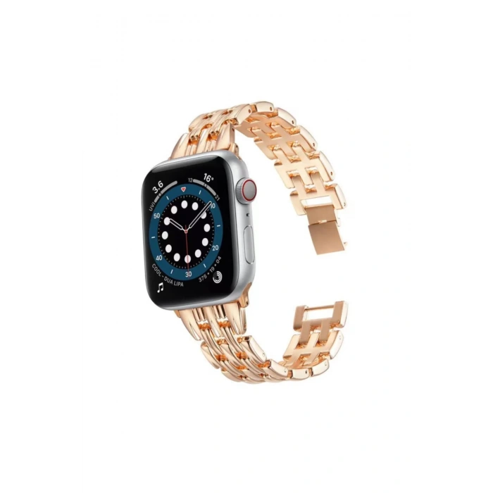 Apple Watch Uyumlu Simetro Metal Loop Kordon