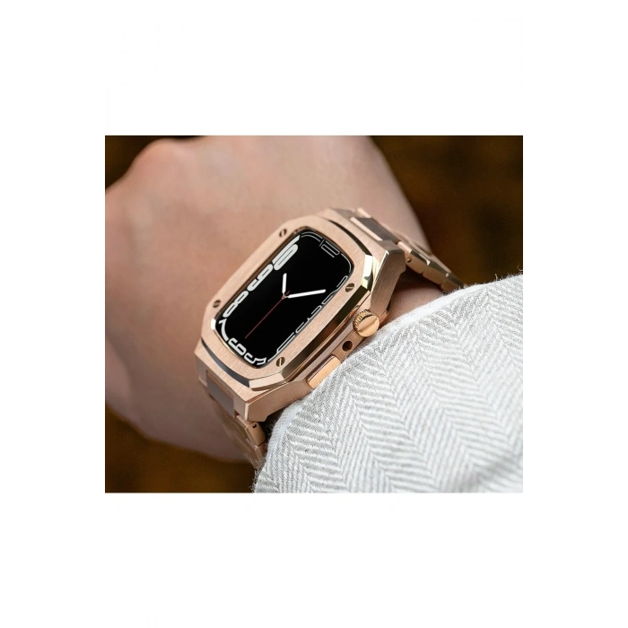 Apple Watch Uyumlu 45mm Steel Loop Kasa Ve Kordon