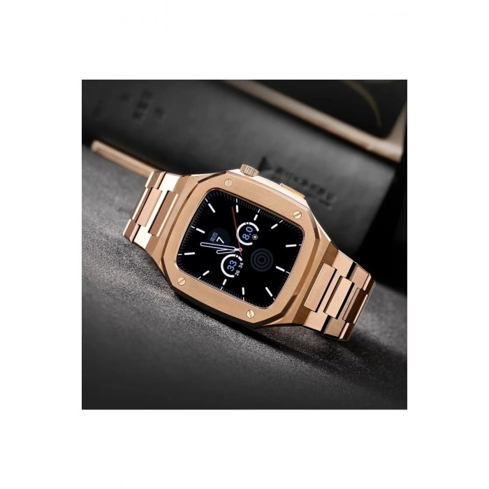 Apple Watch Uyumlu 45mm Steel Loop Kasa Ve Kordon