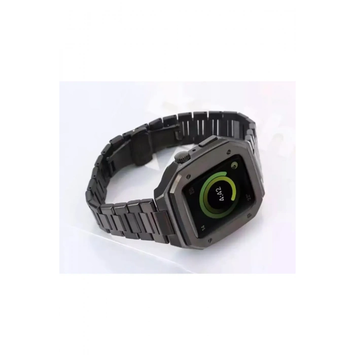 Apple Watch Uyumlu 45mm Steel Loop Kasa Ve Kordon
