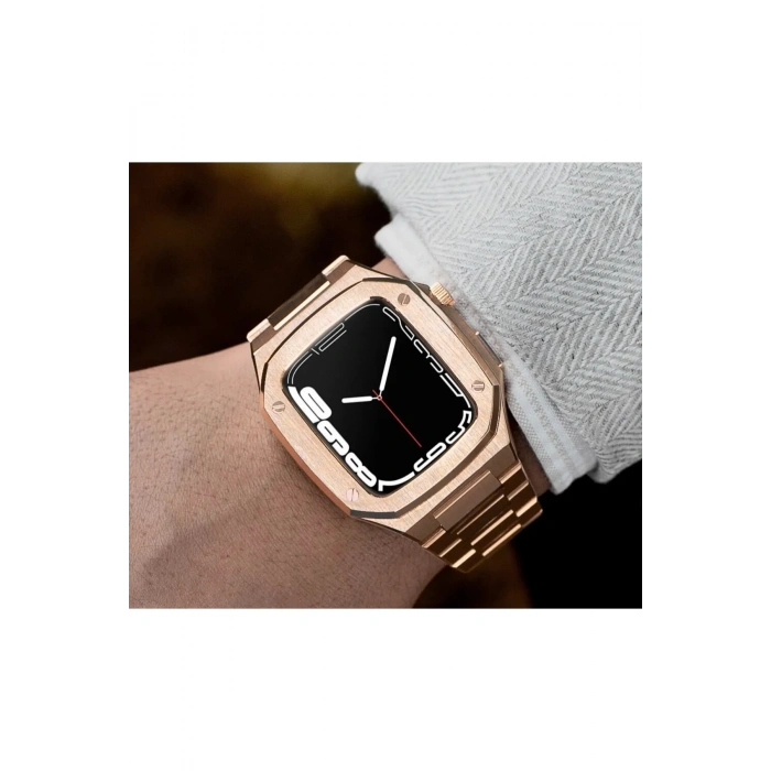 Apple Watch Uyumlu 45mm Steel Loop Kasa Ve Kordon