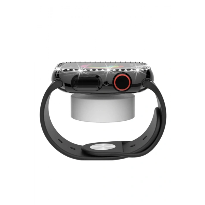 Apple Watch Uyumlu Taşlı Koruma Çerçevesi