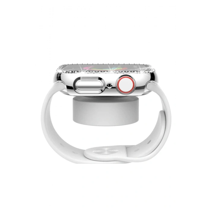 Apple Watch Uyumlu Taşlı Koruma Çerçevesi