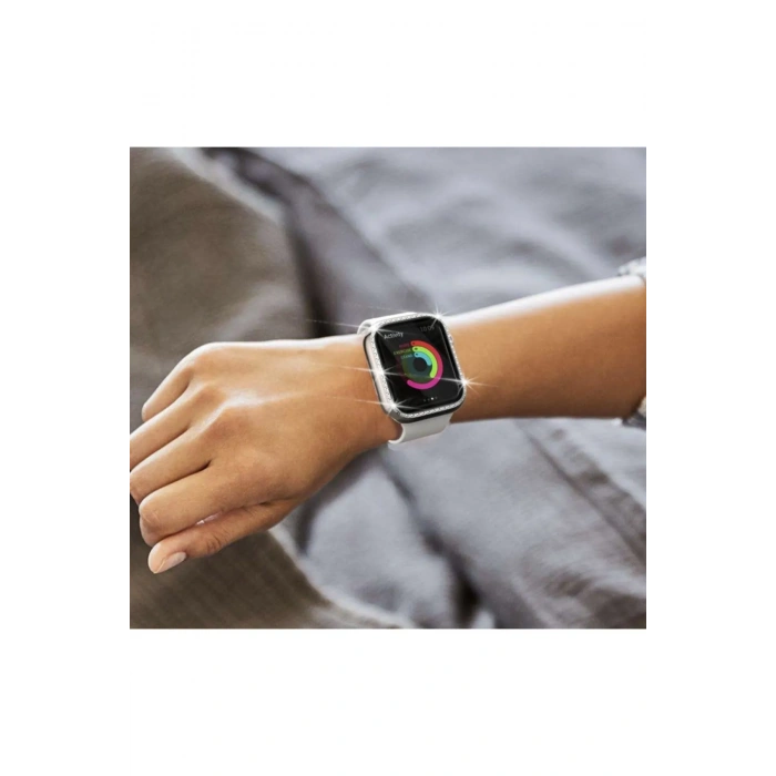 Apple Watch Uyumlu Taşlı Koruma Çerçevesi