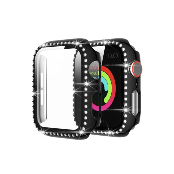 Apple Watch Uyumlu Taşlı Koruma Çerçevesi