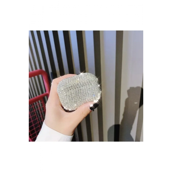 Diamond Taşlı Airpods Pro Uyumlu Silikon Kılıf