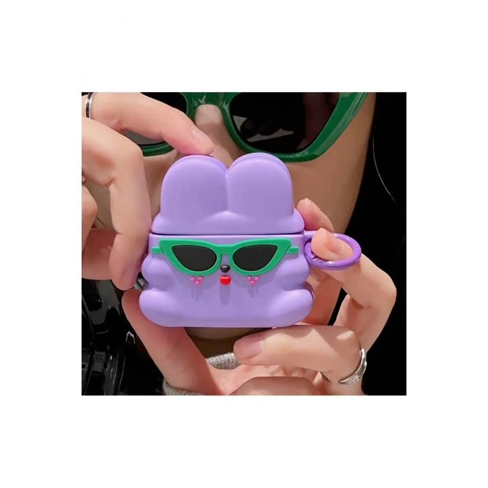 Sevimli Tavşan Desenli Airpods Kılıfı 3 Nesil Uyumlu
