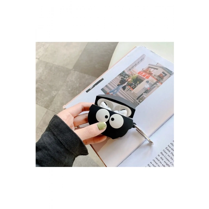 Sevimli Totoro Tasarımlı Silikon Airpods Kılıfı Pro Uyumlu