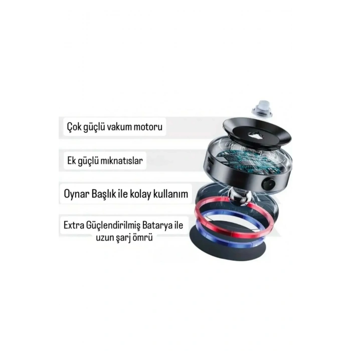 Vakumlu Magsafe Özellikli Telefon Tutucu