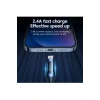 12 W USB IPHONE Dijital Ekran Hızlı Şarj Kablosu 1 Metre