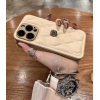 APPLE IPHONE UYUMLU DERİ ROSE TASARIMLI KILIF