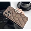 APPLE IPHONE UYUMLU DERİ ROSE TASARIMLI KILIF