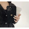 APPLE IPHONE UYUMLU DERİ ROSE TASARIMLI KILIF