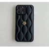 APPLE IPHONE UYUMLU DERİ ROSE TASARIMLI KILIF