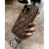 APPLE IPHONE UYUMLU DERİ ROSE TASARIMLI KILIF